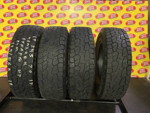 00L0L_1v6J0D3yGtVz_0CI0t2_600x450 LT245/70R17 Hankook Used All Weather Tires - Image 1