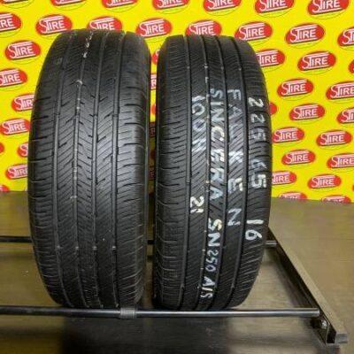 225/65R16 Falken Sincera SN250 Used All Season Tires