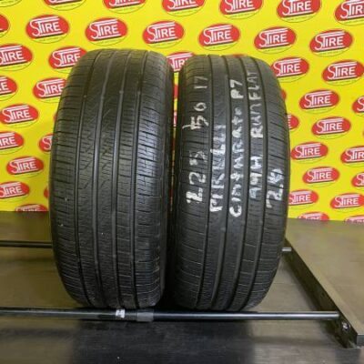225/50R17 94H Pirelli Cinturato P7 Run Flat Used All season Tires