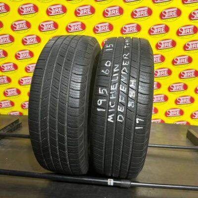 195/60R15 Michelin Defender T+H Used All Seasone Tires