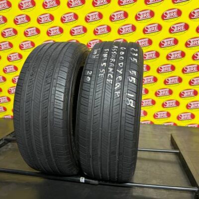235/55R18 Goodyear Assurance Finesse Used All Seasone Tires