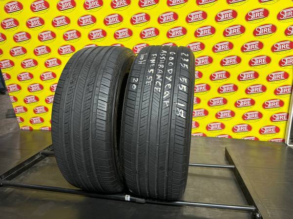 235/55R18 Goodyear Assurance Finesse Used All Seasone Tires 235/55R18 Goodyear Assurance Finesse Used All Seasone Tires