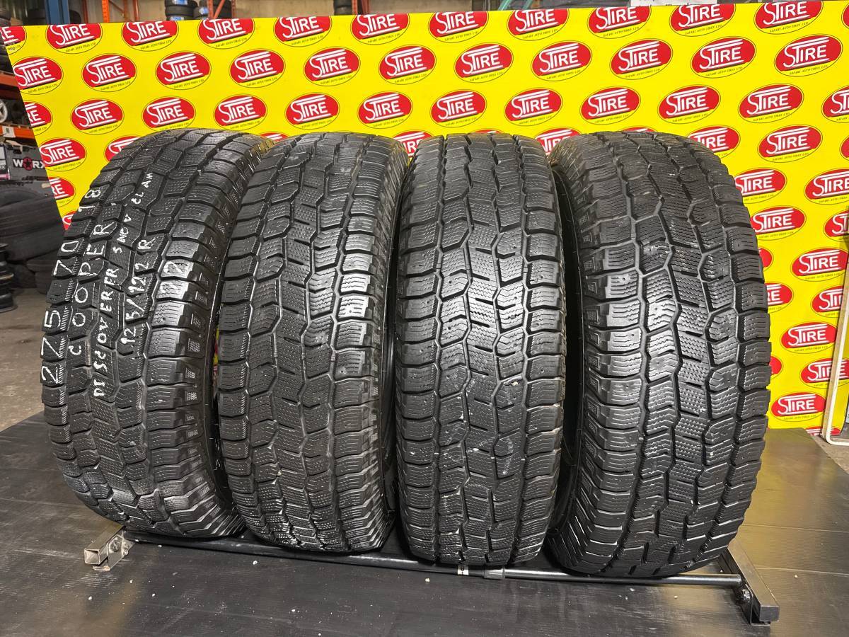 LT275/70R18 Cooper Discoverer Snow Claw Used Winter Tires LT275/70R18 Cooper Discoverer Snow Claw Used Winter Tires - Image 1
