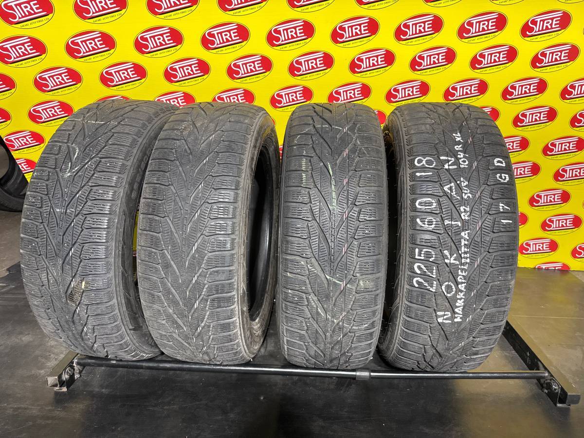 225/60R18 Nokian (Hakkapeliitta R2 SUV) Used Winter Tires 225/60R18 Nokian (Hakkapeliitta R2 SUV) Used Winter Tires - Image 1