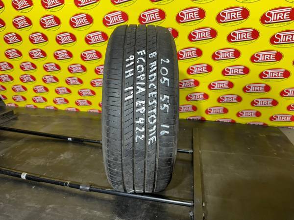 20555R16 91H Bridgestone (Ecopia EP422)Used Single all Season Tire 205/55R16 91H Bridgestone (Ecopia EP422)Used Single all Season Tire - Image 1