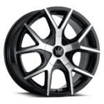 Mazzi 387 MAZZI Black/Machined New Rims (17x7.5) (5x112 / 5x120) (72.62) (+40)