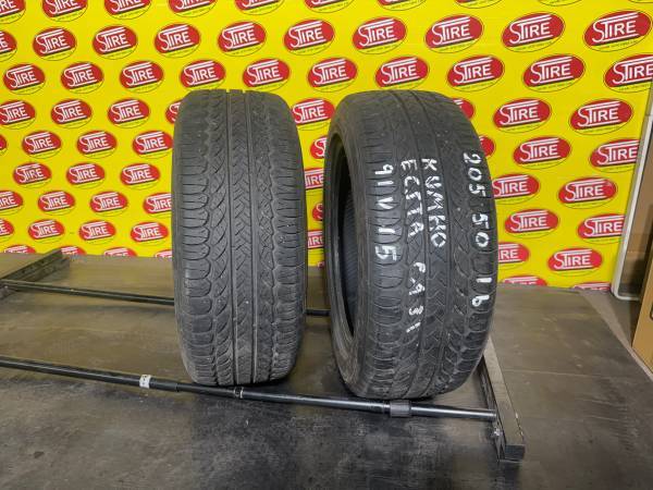 205/50R16 Kumho Ecsta PA31 Used All Season Tires 205/50R16 Kumho Ecsta PA31 Used All Season Tires - Image 1