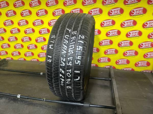 215/45R17 87W Bridgestone TuranzaEL400 Used Single All Season Tire 215/45R17 Bridgestone Turanza/EL400 Used Single All Season Tire - Image 1