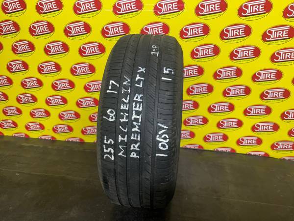 255/60R17 106V Michelin (Premier LTX) Used Single Tire 255/60R17 106V Michelin (Premier LTX) Used Single Tire - Image 1