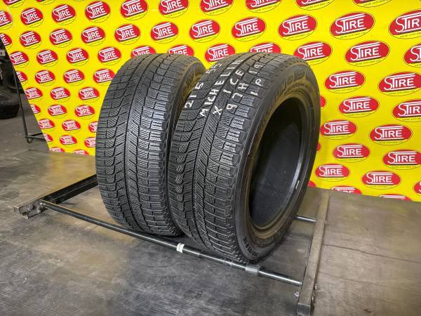 21555R16 Michelin X-ICE Used Winter Tires M+S+Snowflake 215/55R16 Michelin X-ICE Used Winter Tires M+S+Snowflake - Image 1