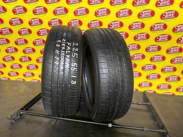 22555R18 Falken ZIEX ZE001 Used All Season Tires 225/55R18 Falken ZIEX ZE001 Used All Season Tires - Image 1